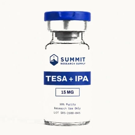 Tesamorelin + Ipamorelin Blend 15mg research vial